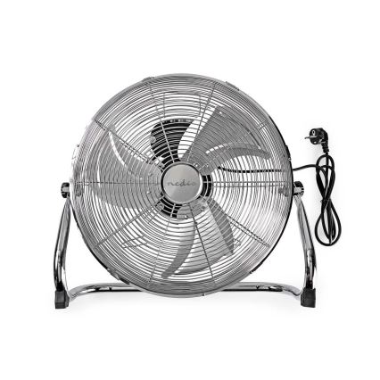 Vloerventilator 80W/230V glanzend chroom
