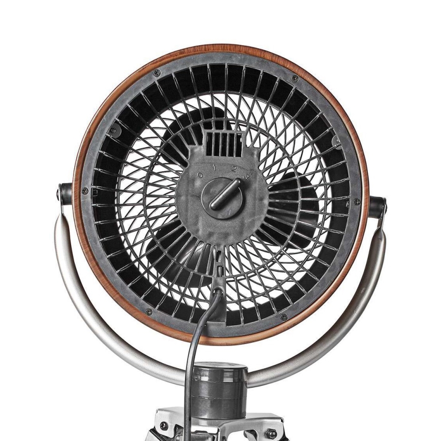 Ventilator op een Statief 45W/230V eiken/zilver