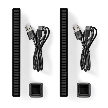 SET 2x LED RGB Oplaadbare tafellamp LED/250 mAh