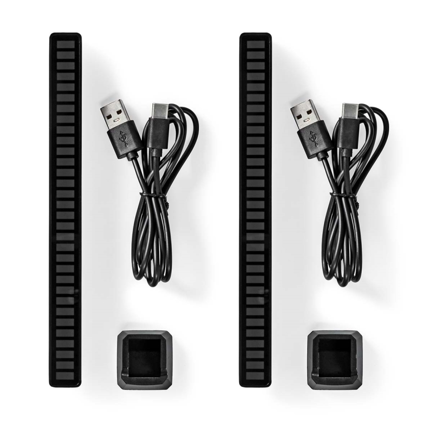 SET 2x LED RGB Oplaadbare tafellamp LED/250 mAh