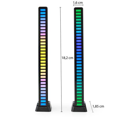 LOT x2 Lampe de table rechargeable LED RGB/250 mAh