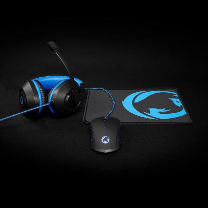 Gaming set 3in1 zwart/blauw