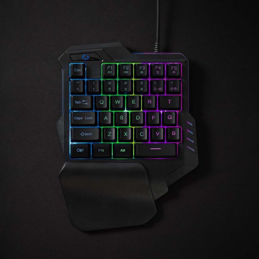 LED RGB Gaming-toetsenbord met één hand 5V