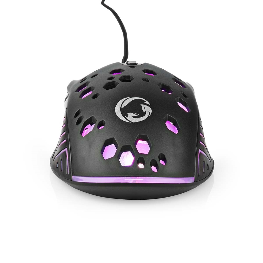 LED Gaming muis 800/1200/2400/3200/4800/7200 DPI 7 knoppen zwart