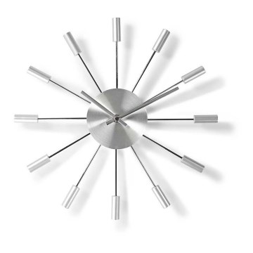 Nedis - Horloge murale métal 1xAA 34 cm