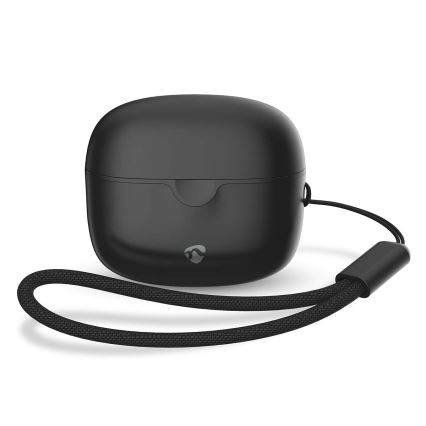 Draadloos earphones 250 mAh + 2x 30 mAh zwart