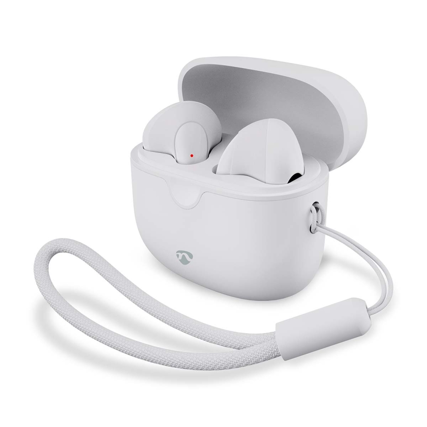 Draadloos earphones 250 mAh + 2x 30 mAh wit