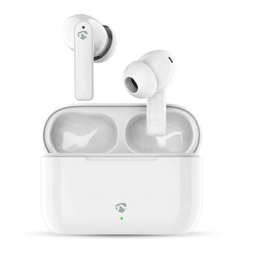 Draadloos earphones met ENC 450 mAh + 2x 40 mAh IPX4 wit