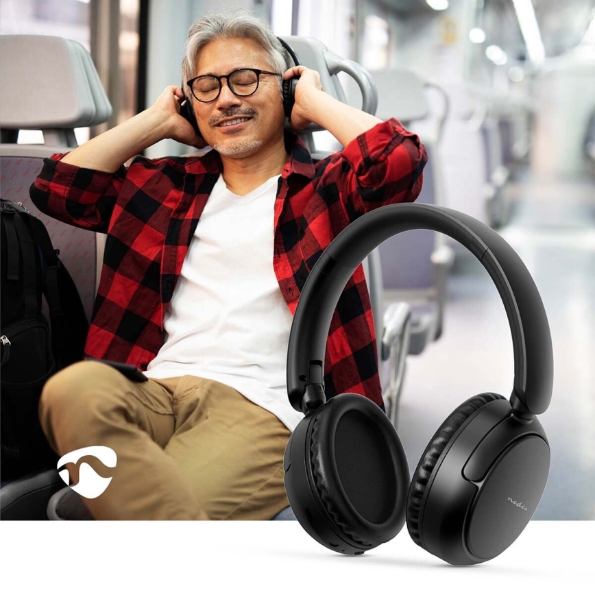 Casque sans fil avec un micro 200 mAh noir