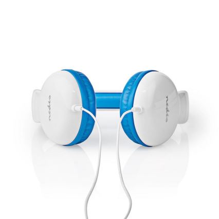 Casque filaire bleu / blanc