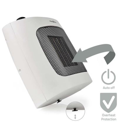 Ventilateur avec élément chauffant en céramique 1000/2000W/230V