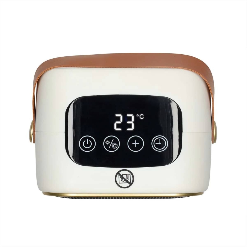 Ventilateur avec élément chauffant et écran LED 900/1200W/230V