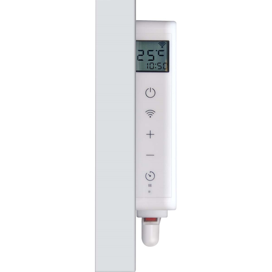 Panneau chauffant infrarouge 350 W / 230 V 59,8 x 62 cm IP44 Wi‑Fi Tuya + télécommande