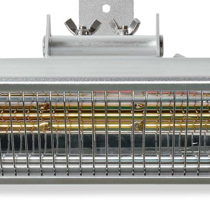 Élément chauffant électrique extérieur 2000 W/230 V IP65 + Télécommande