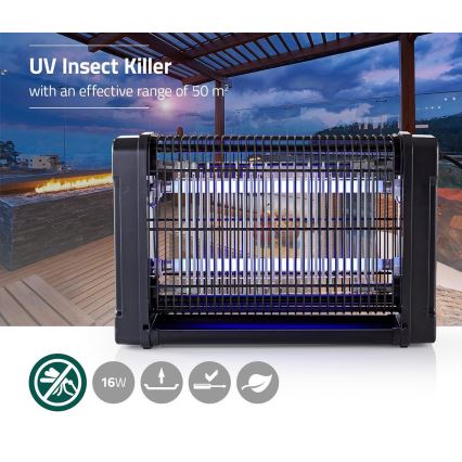 Piège électrique pour insectes UV-A/2x8W/230V 50 m²