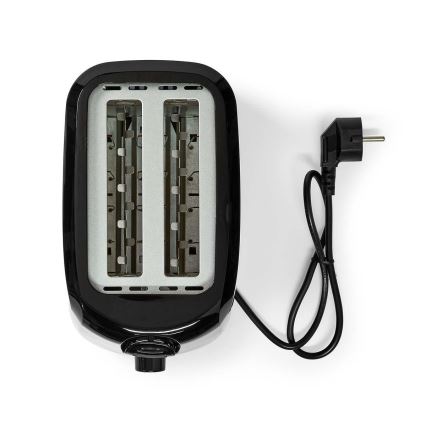 Grille-pain avec deux emplacements 700W/230V noir