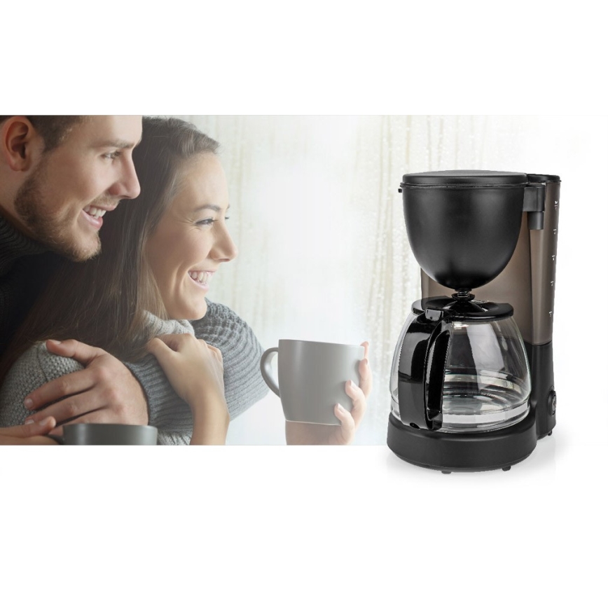 Druppel koffiezetapparaat 1,25 l met temperatuurbehoudfunctie