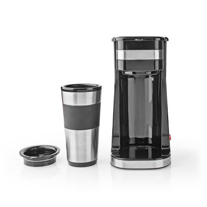 Koffiezetapparaat voor één mok 0,4 l met travel mok