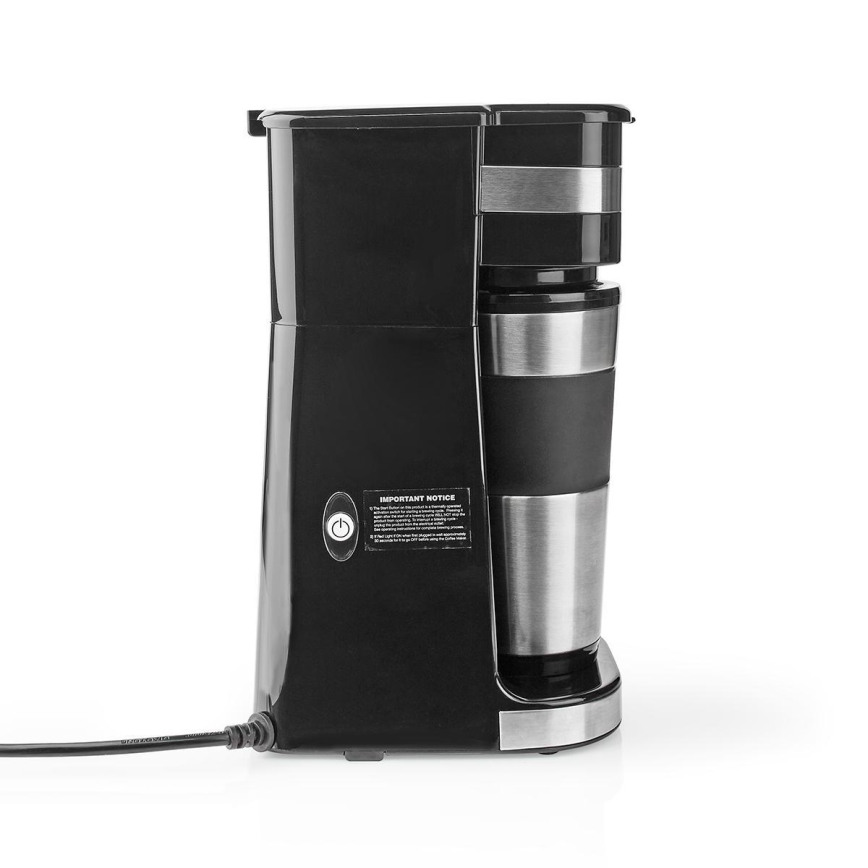 Cafetière pour 1 tasse (0,4 l) avec mug de voyage