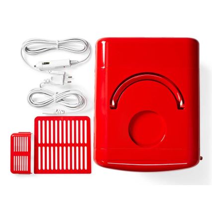 Mini frigo portable 50W/230V rouge