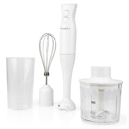 Mixeur manuel 4en1 400W/230V blanc