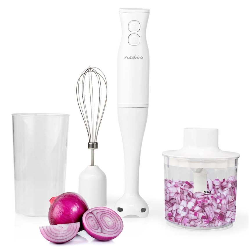 Mixeur manuel 4en1 400W/230V blanc