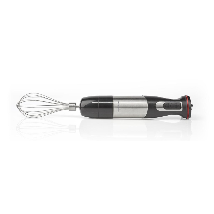 Mixeur manuel 4en1 800W/230V acier inoxydable