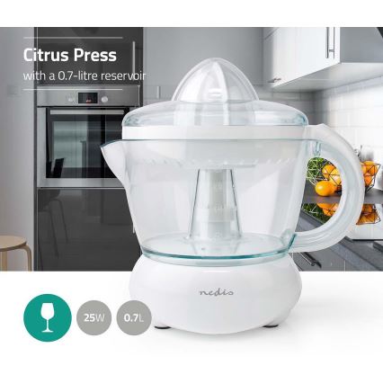 Elektrische Citrus Pers 0,7 l 25W/230V wit