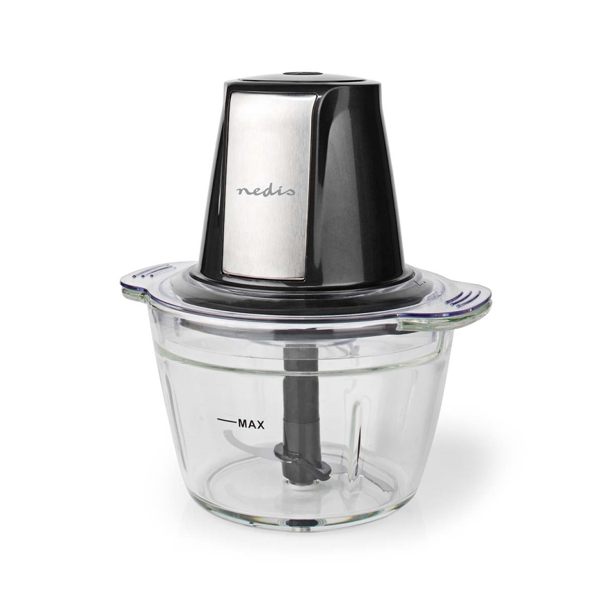 Nedis KAMC300CGY - Food chopper 500W/230V zwart/zilver