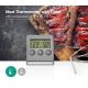 Thermomètre à viande avec affichage LCD 0-250 °C 1xAAA