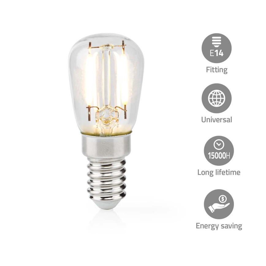 Ampoule LED E14 pour Réfrigérateur, Ampoule à Filament Vintage