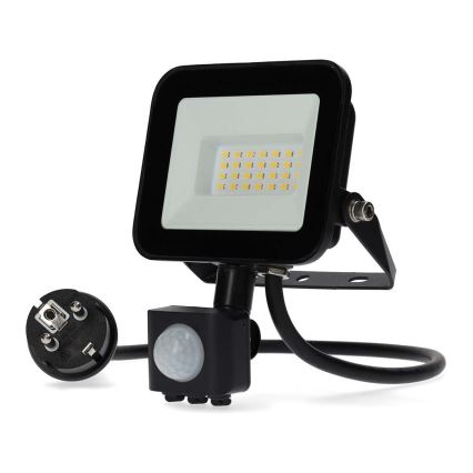 LED Schijnwerper met sensor LED/20W/230V 4000K IP44