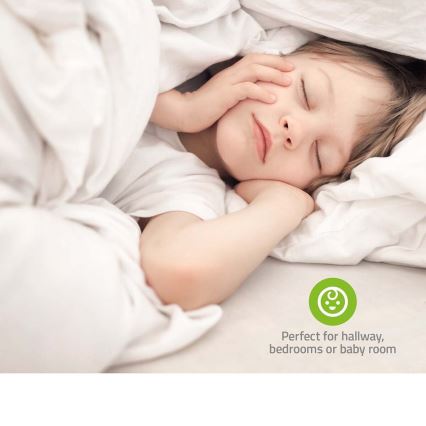 Veilleuse sur prise avec détecteur de mouvement et de crépuscule LED/0,55W/230V blanc