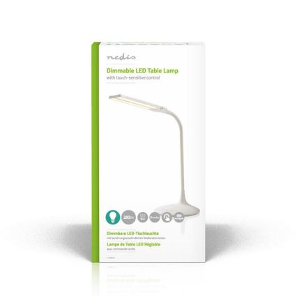 Lampe de bureau LED dimmable LED/6W/5V 2200 mAh blanche