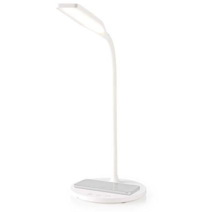 LED Dimbaar aanraken flexible tafellamp met 15W draadloos opladen Qi LED/5,5W/230V 2700-6500K wit