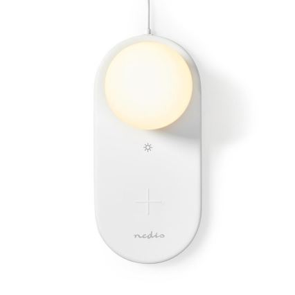 Veilleuse LED à intensité variable avec chargeur sans fil LED/10W/5-9V