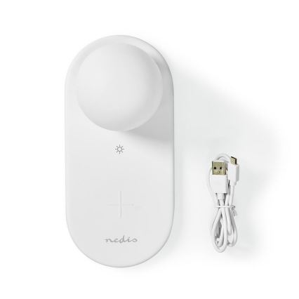 Veilleuse LED à intensité variable avec chargeur sans fil LED/10W/5-9V