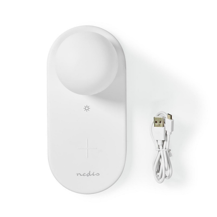 Veilleuse LED à intensité variable avec chargeur sans fil LED/10W/5-9V