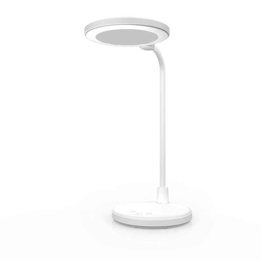 Lampe LED tactile rechargeable dimmable avec miroir LED/6W/1200 mAh 3000/4000/5700K IRC 90 blanche