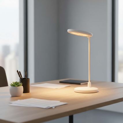 LED Dimbare oplaadbare touchlamp met spiegel LED/6W/1200 mAh 3000/4000/5700K CRI 90 wit