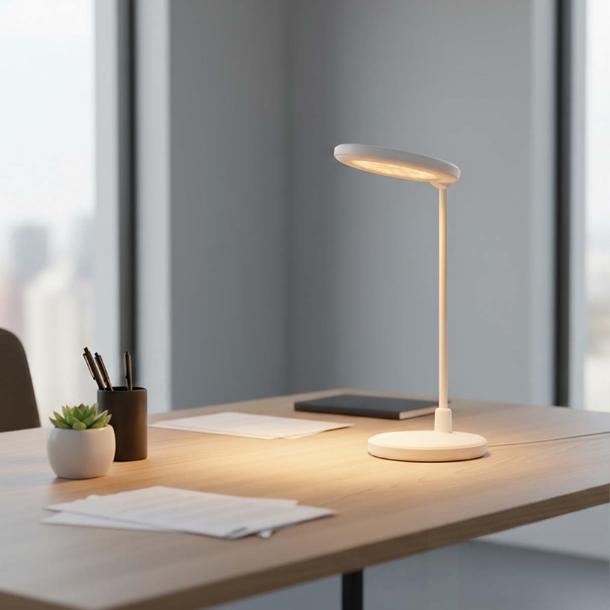 LED Dimbare oplaadbare touchlamp met spiegel LED/6W/1200 mAh 3000/4000/5700K CRI 90 wit
