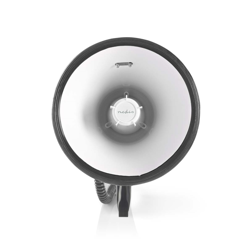 Mégaphone avec micro externe USB 25W/8xC blanc/noir