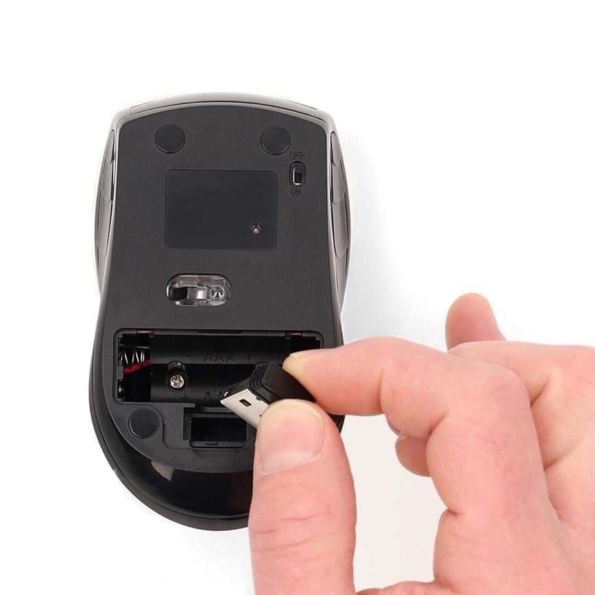 Draadloze muis 800/1200/1600 DPI 2xAAA zwart