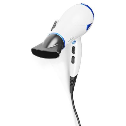 Sèche cheveux 2en1 2000W/230V blanc/bleu