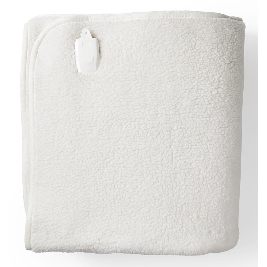 Elektrisch verwarmde deken voor twee personen 120W/230V 160x140 cm wol