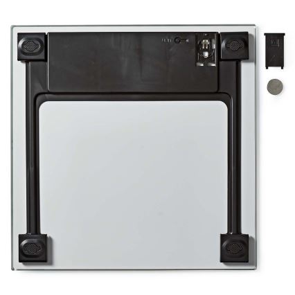 Digitale personenweegschaal 1xCR2032 wit