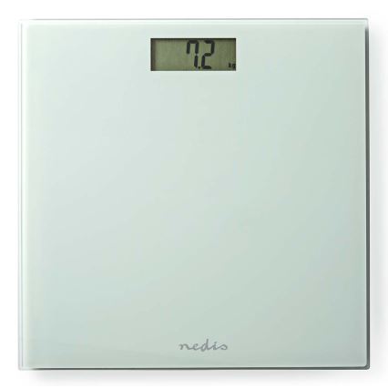 Pèse-personne numérique 1xCR2032 blanc