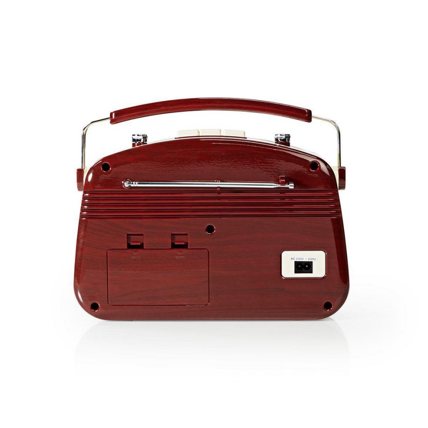 FM Radio 4,5W/230V bruin