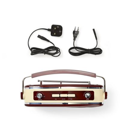 FM Radio 4,5W/230V bruin