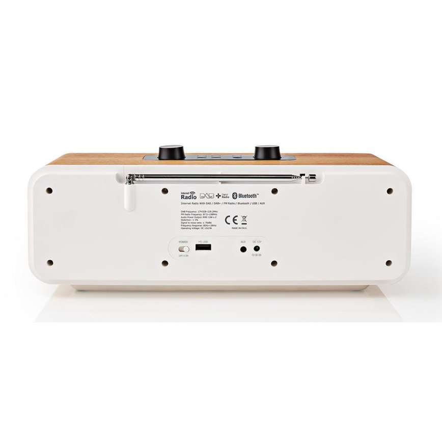 Radio internet multifonction 34W/230V DAB+ FM Wi-Fi Bluetooth USB + télécommande